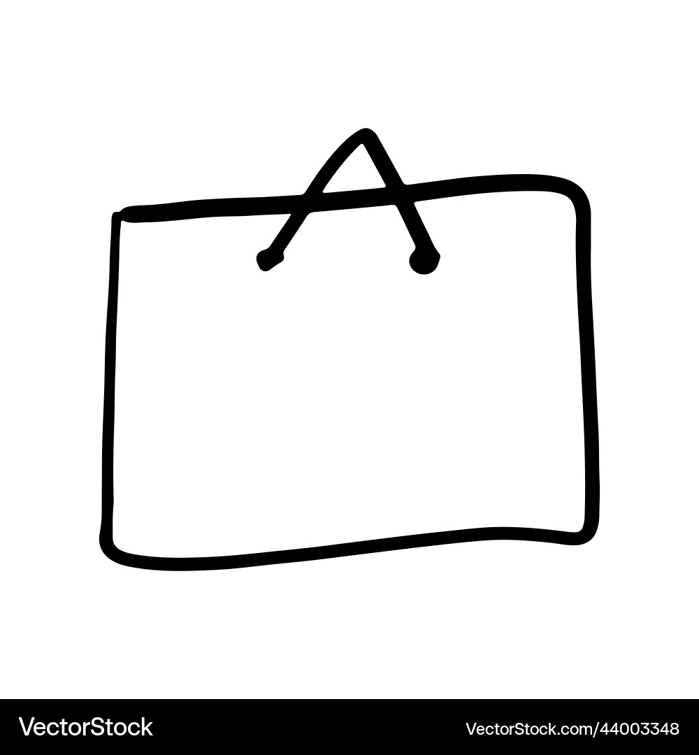 Rectangular hand drawn frame doodle in linear Rectangular hand drawn frame doodle in linear vector image