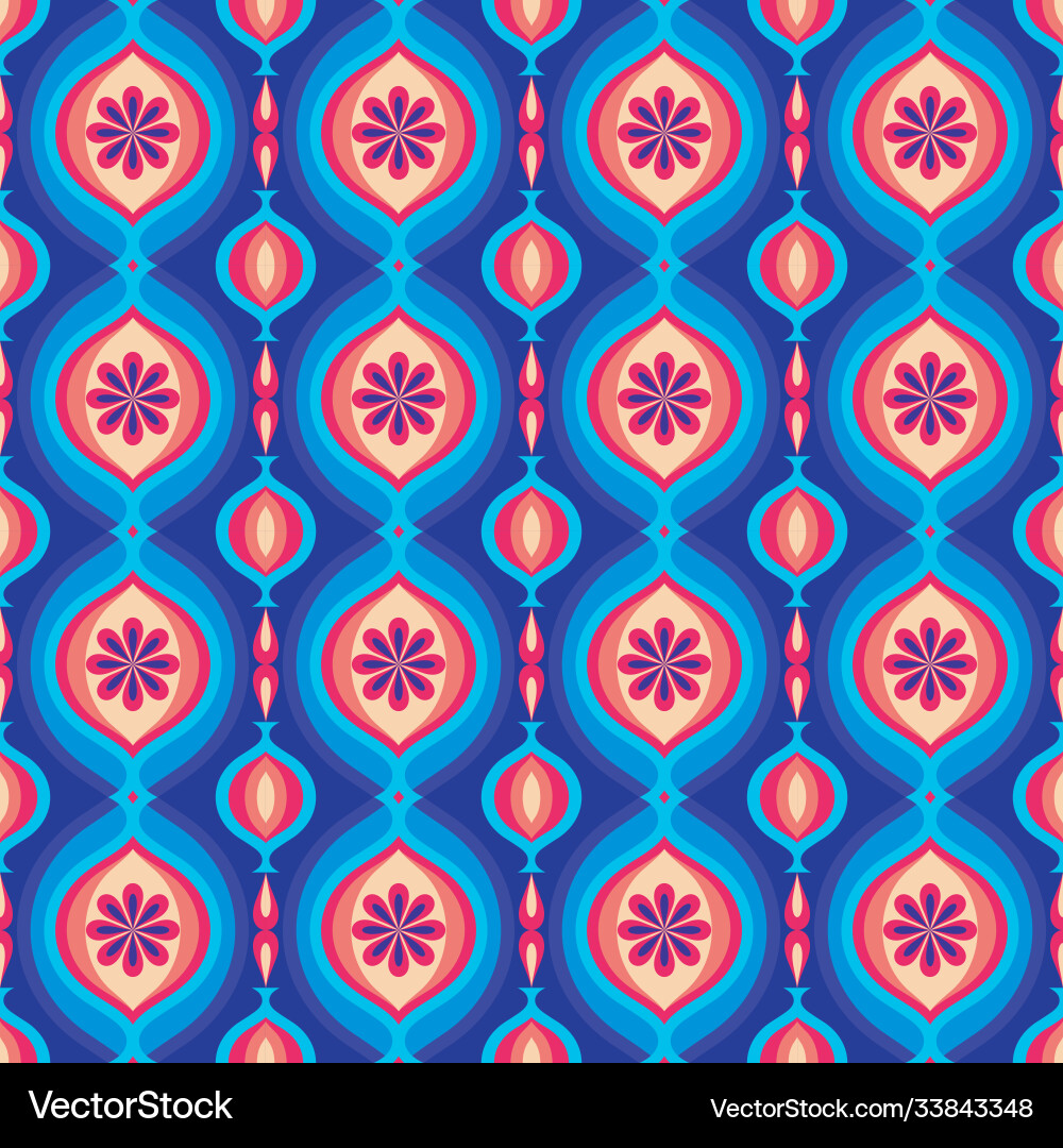 Retro Geometric Abstract Pattern vector image