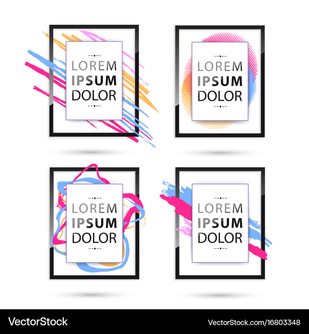 Set of frame for your text Vector Image