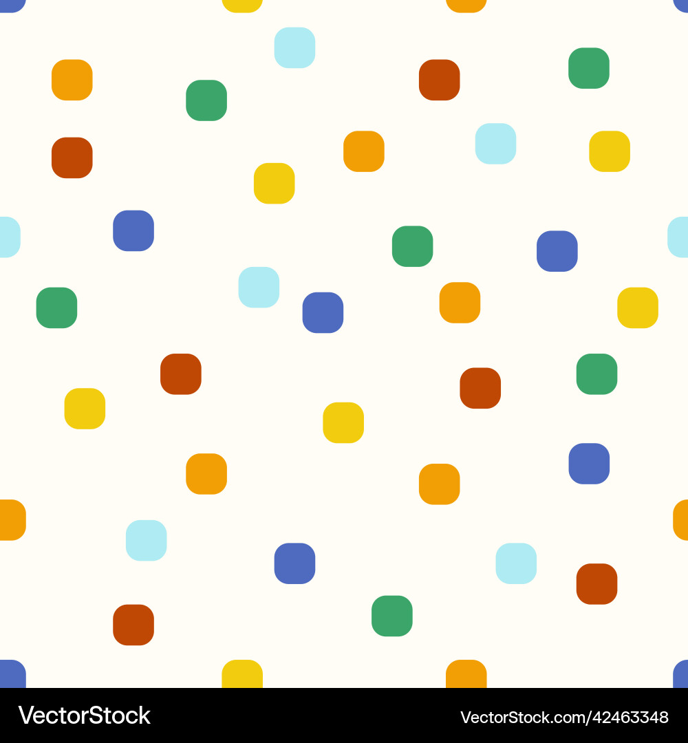 Simple seamless pattern with colorful rounded Simple seamless pattern with colorful rounded vector image