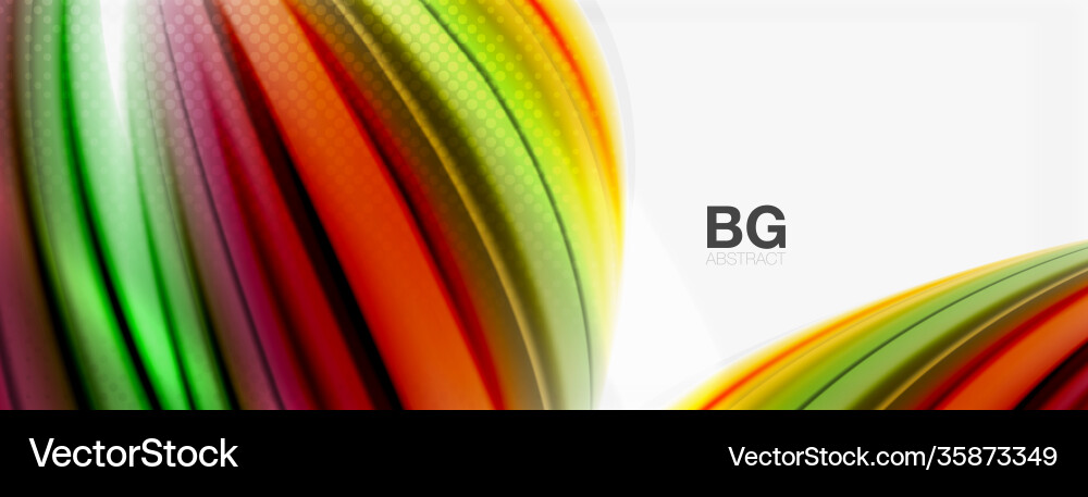 Abstract background smooth flowing lines blurred vector image