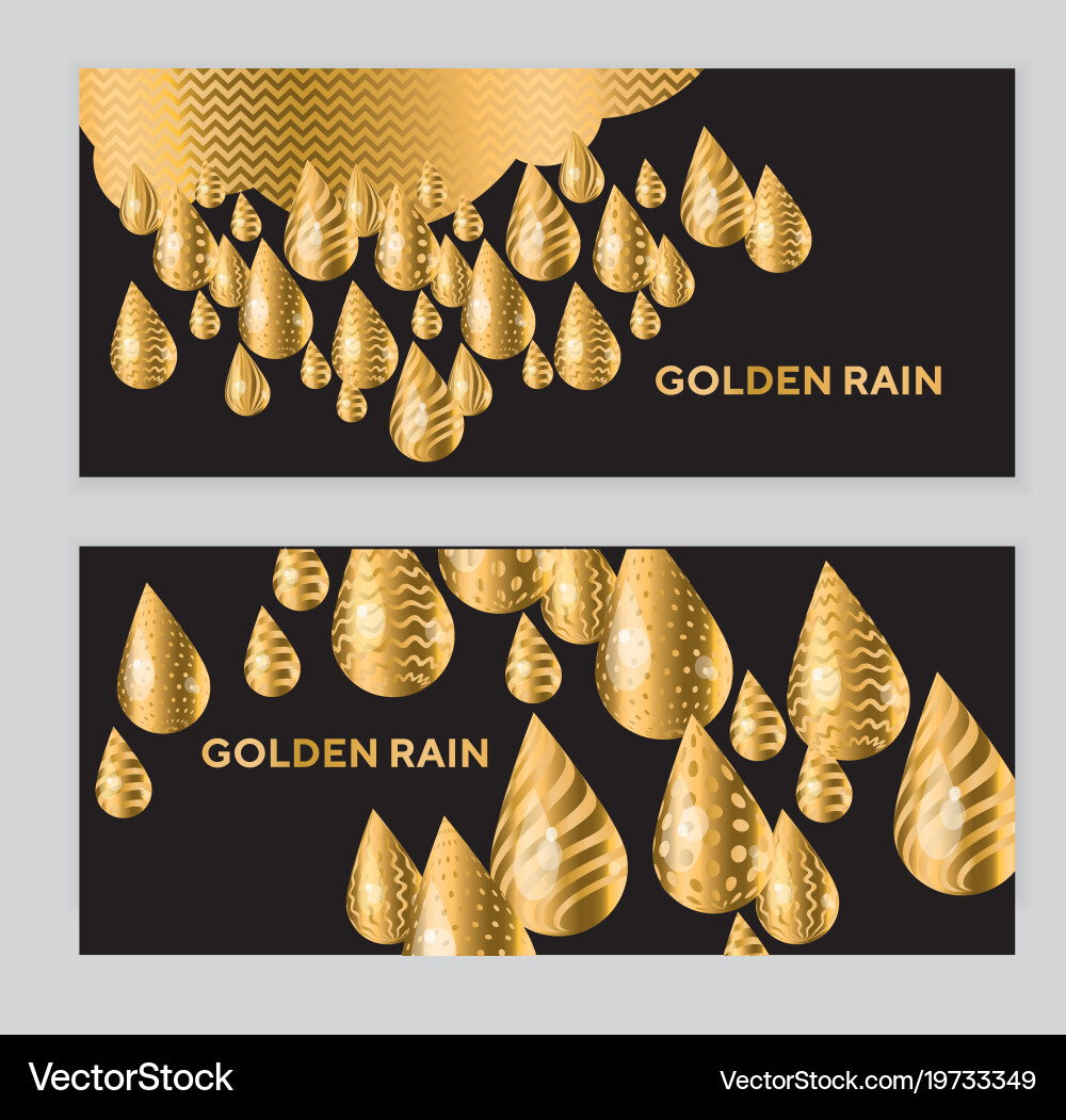 Abstract golden drop pattern Vector Image