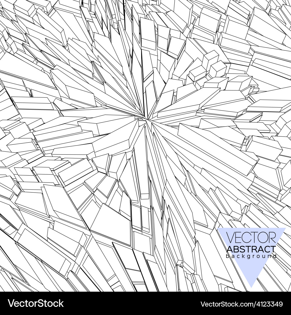 Abstract polygon background vector image
