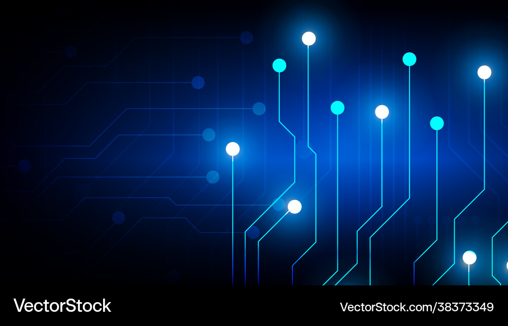 Circuit technology background with hi-tech digital Circuit technology background with hi-tech digital Vector Image