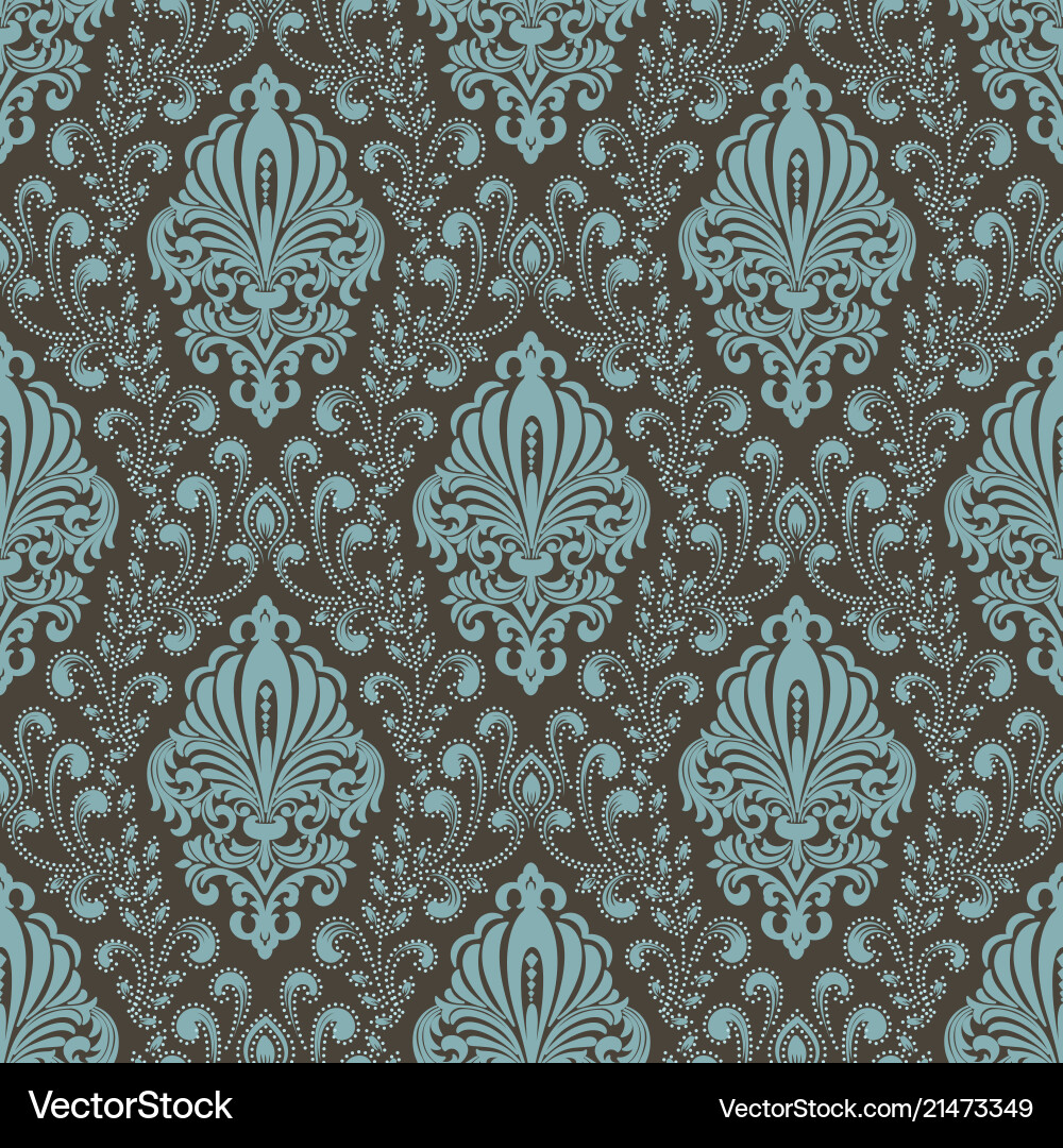 Damask Pattern Background vector image