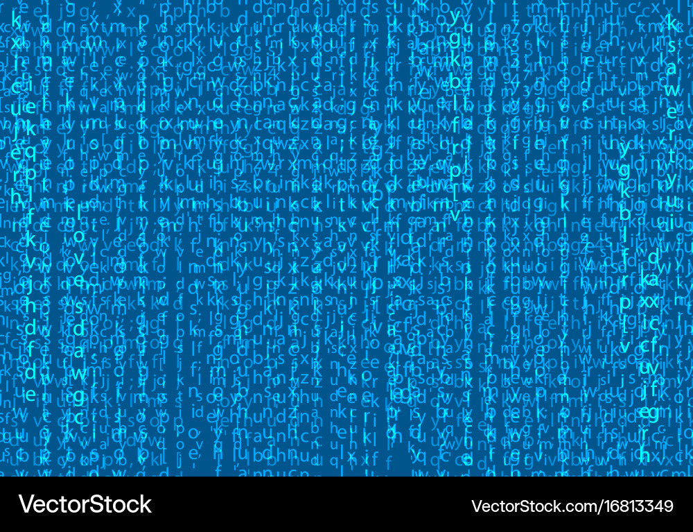 Digital Code Stream vector image