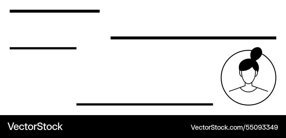 Minimal business card layout with clean lines Minimal business card layout with clean lines vector image