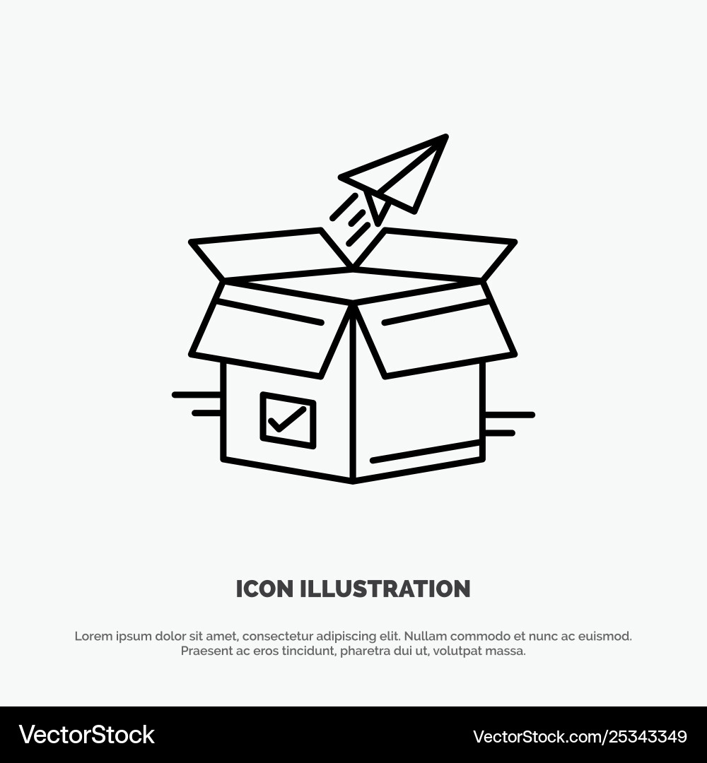 Product Release & Shipping Box Vector Image