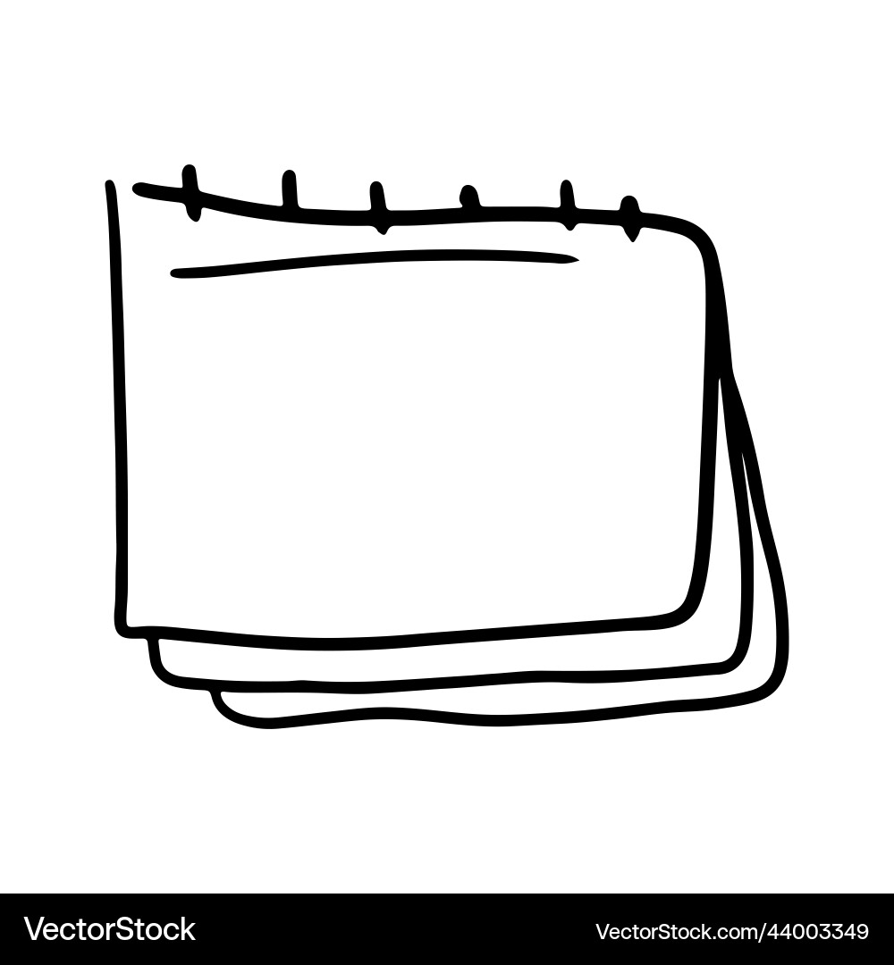 Rectangular hand drawn frame doodle in linear Rectangular hand drawn frame doodle in linear vector image