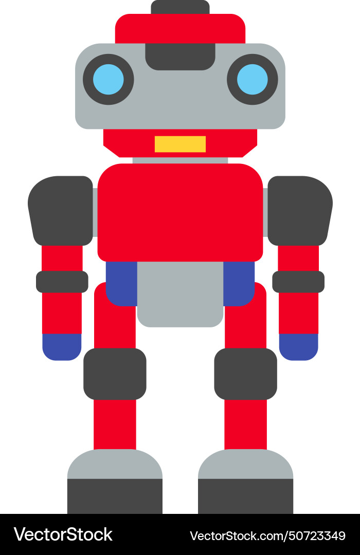 Robot icon in flat style Vector Image