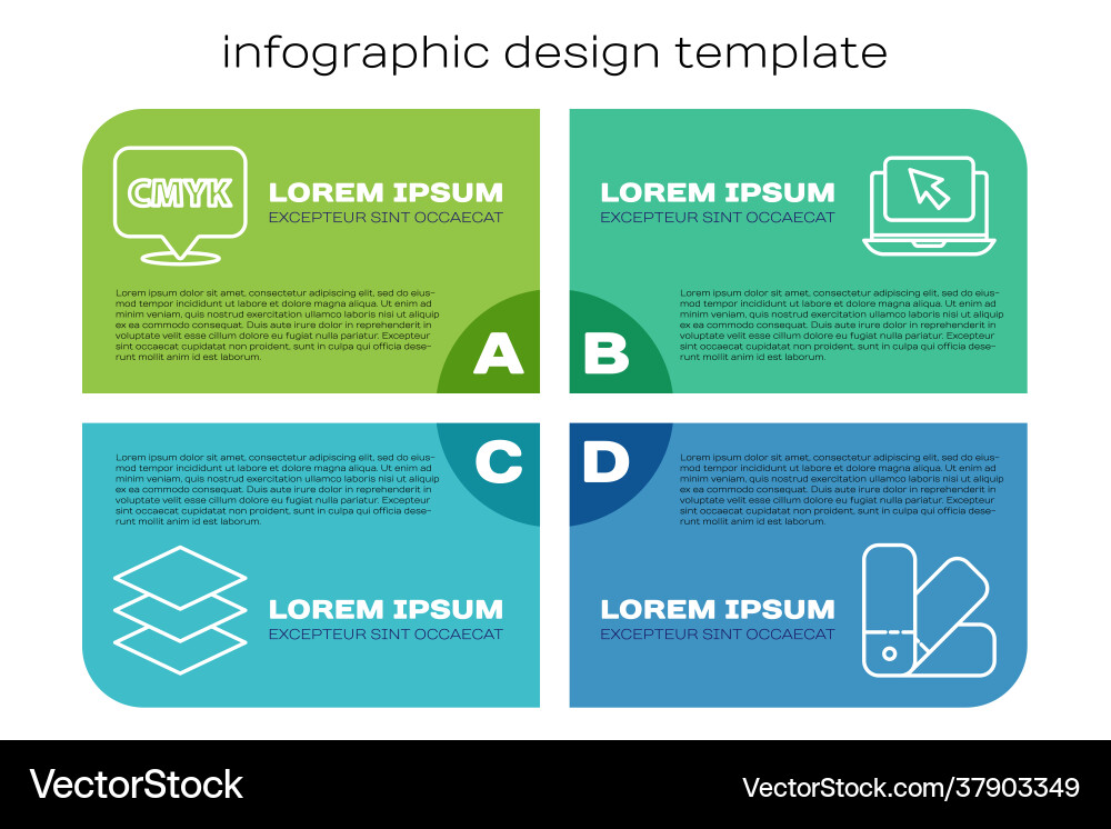 Set line layers speech bubble with text cmyk vector image