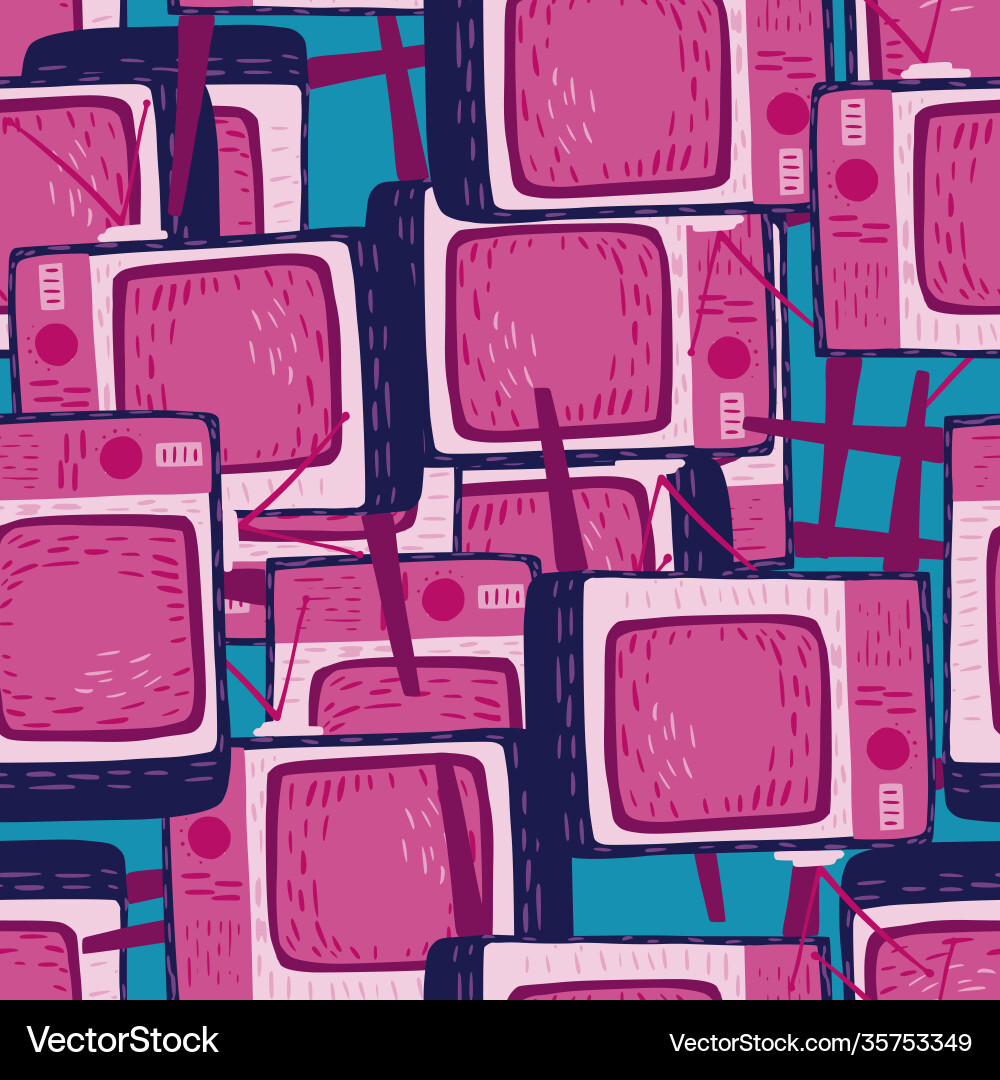 Technology abstract seamless pattern with random Technology abstract seamless pattern with random Vector Image