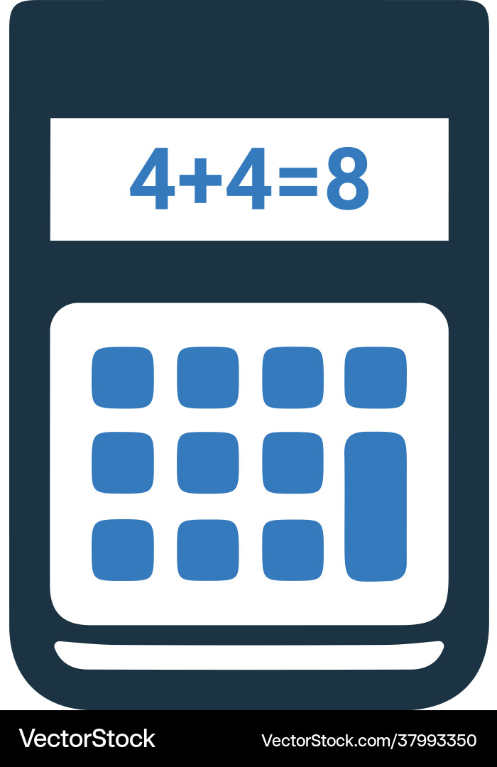 Accounting calculate calculator icon simple Vector Image