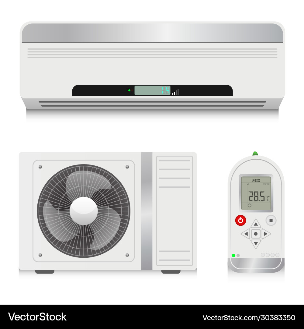 Air Conditioner Cooling System Royalty Free Vector Image