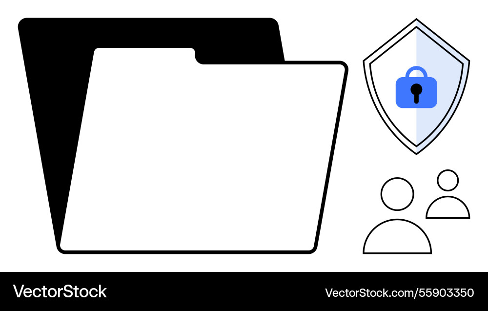 Digital data privacy with file security and user Digital data privacy with file security and user vector image