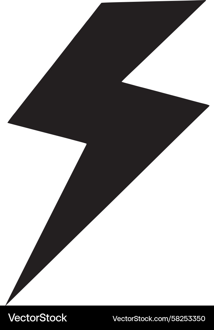 Dynamic Lightning Icon Vector Image