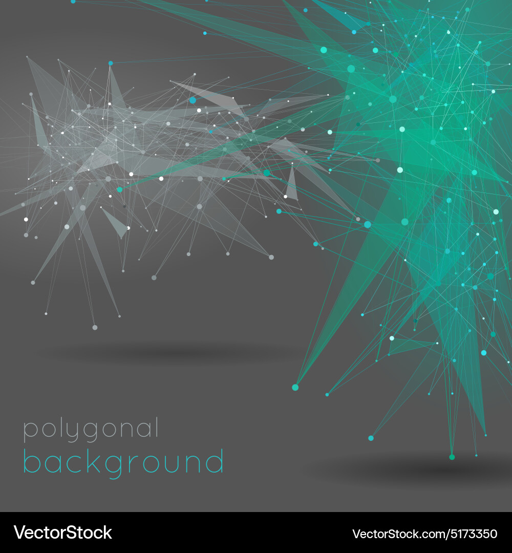 Dynamic Polygonal Background vector image