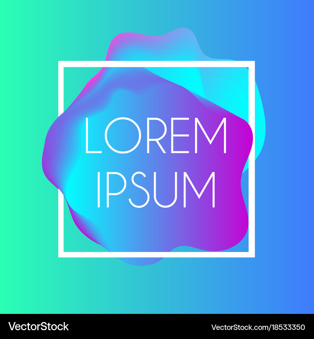 Gradient Fluid Background Vector Image