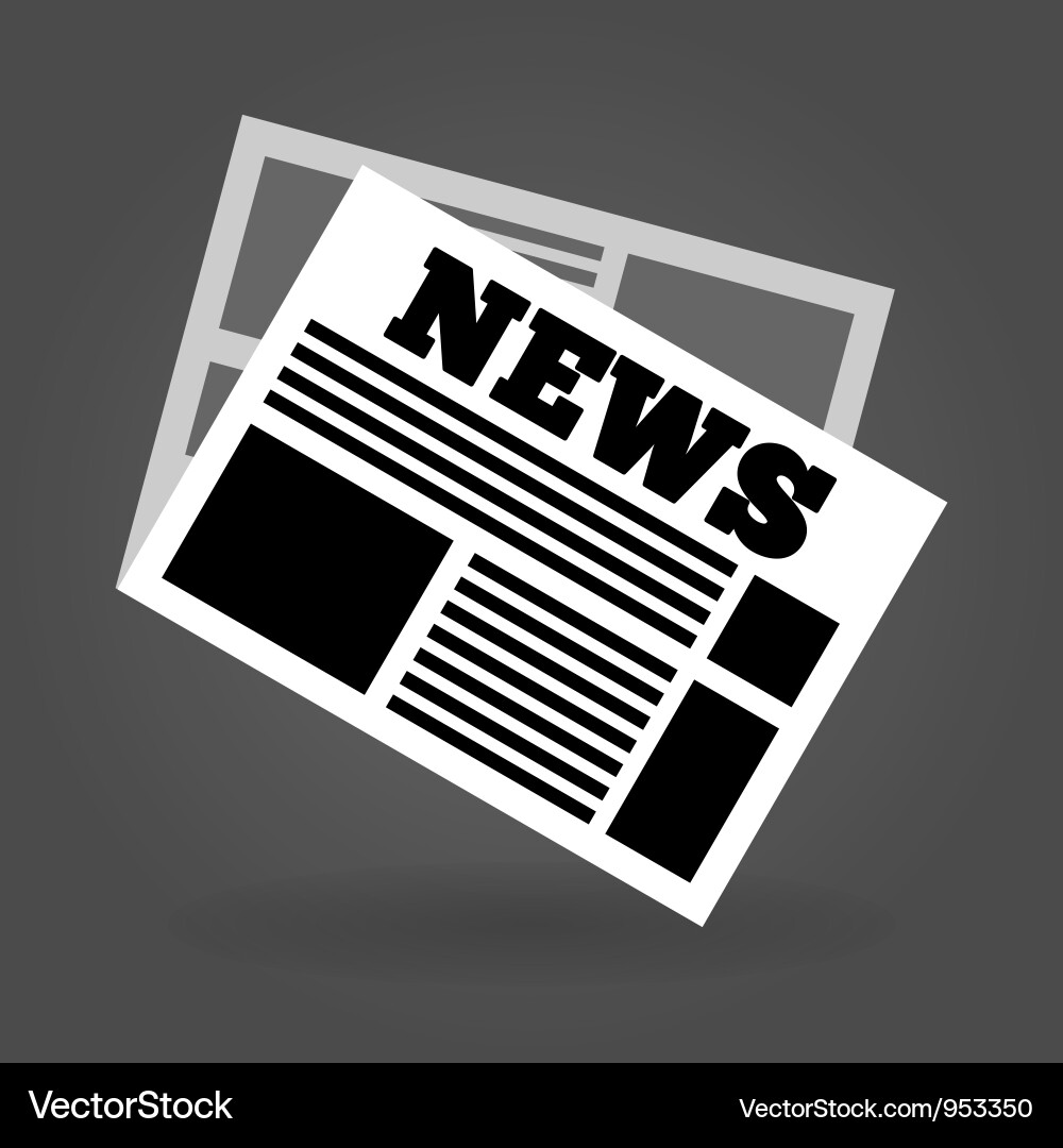 Newspaper Icon Vector Image