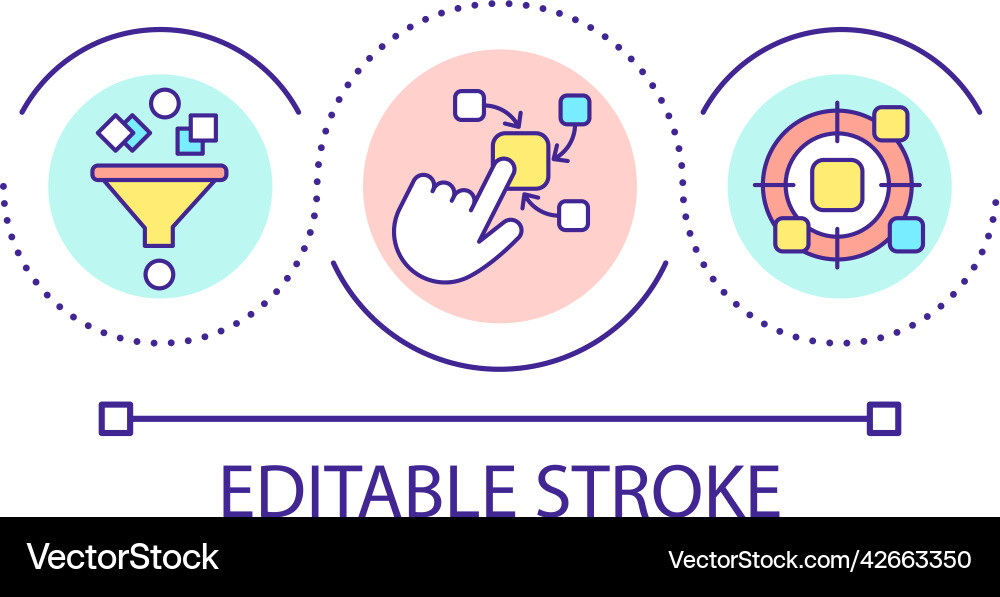 Programming language abstraction loop concept icon Programming language abstraction loop concept icon vector image