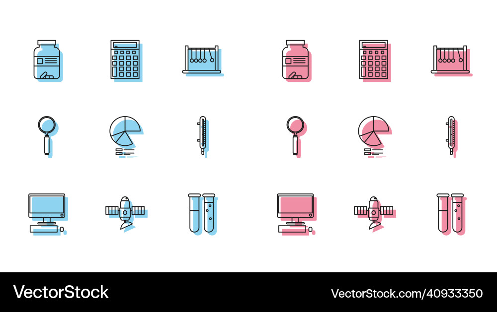 Set line computer monitor with keyboard and mouse Set line computer monitor with keyboard and mouse Vector Image