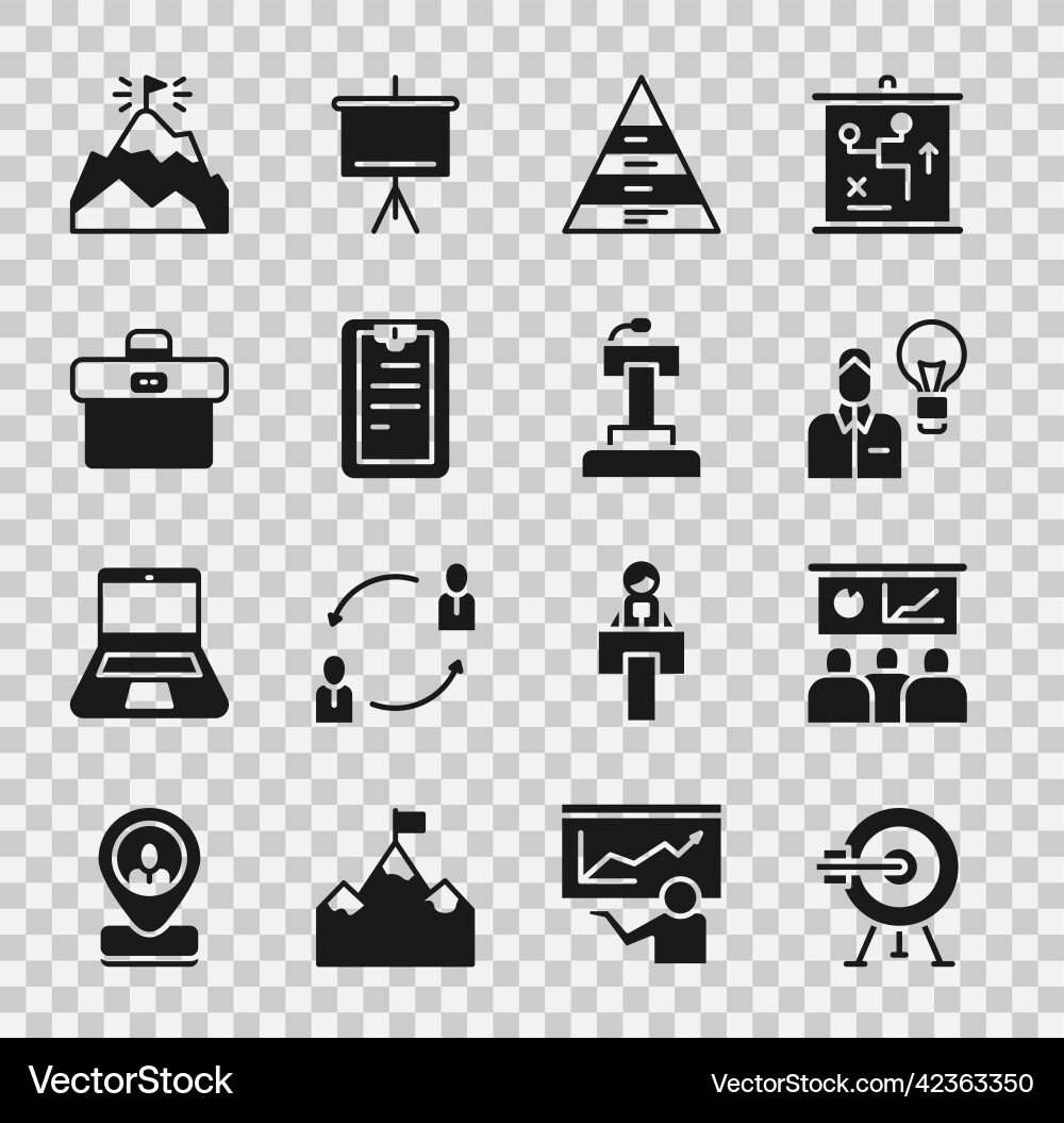 Set target with arrow training presentation Set target with arrow training presentation vector image