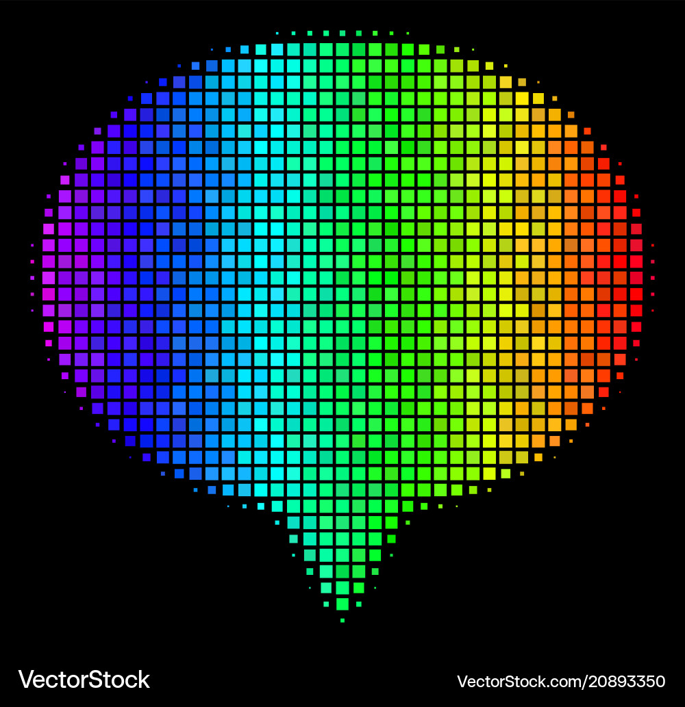 Spectrum pixel hint icon Spectrum pixel hint icon vector image