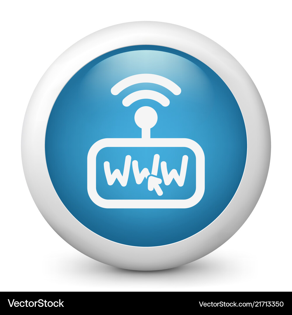 Web connection click icon Vector Image