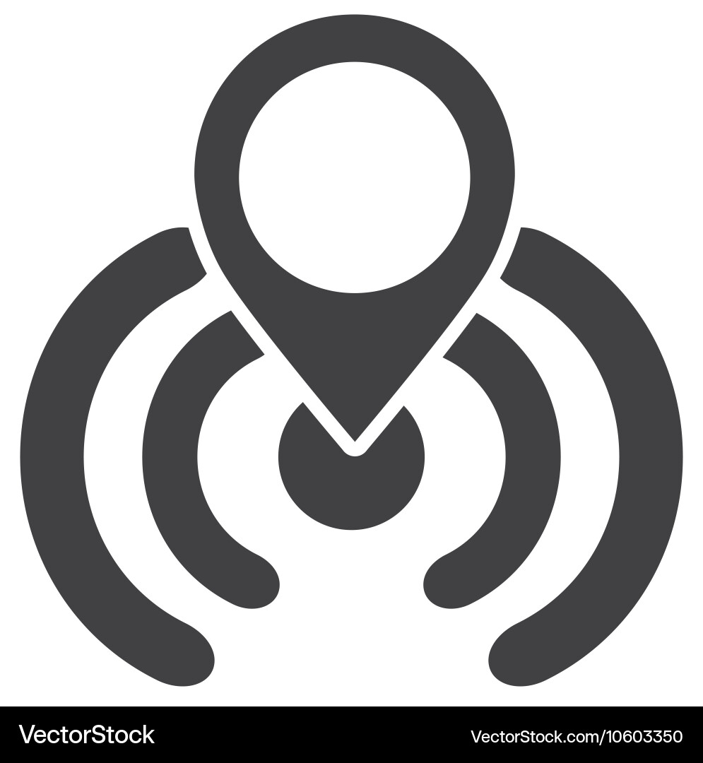 Wifi waves signal with icon Vector Image
