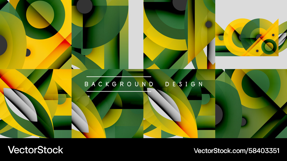 Abstract geometric pattern overlapping shapes Abstract geometric pattern overlapping shapes Vector Image