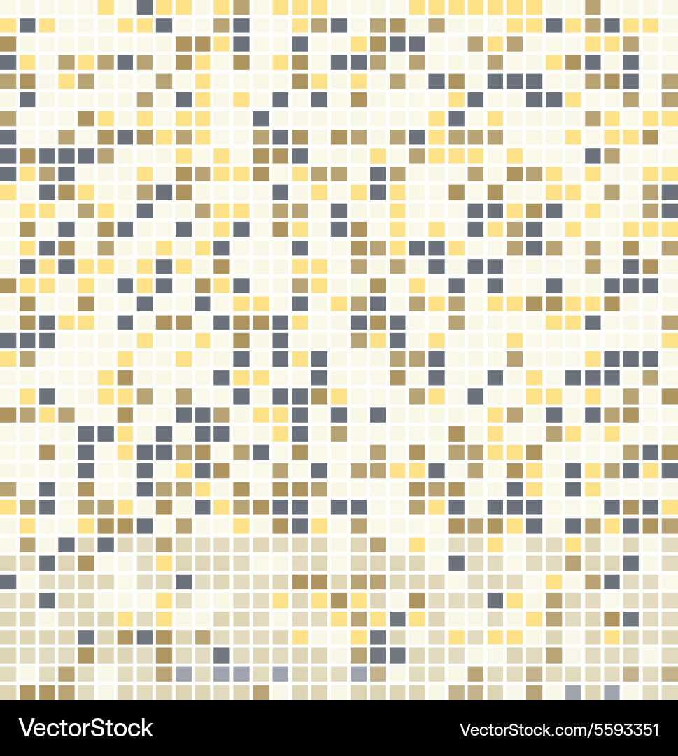 Abstract square pixel mosaic background vector image
