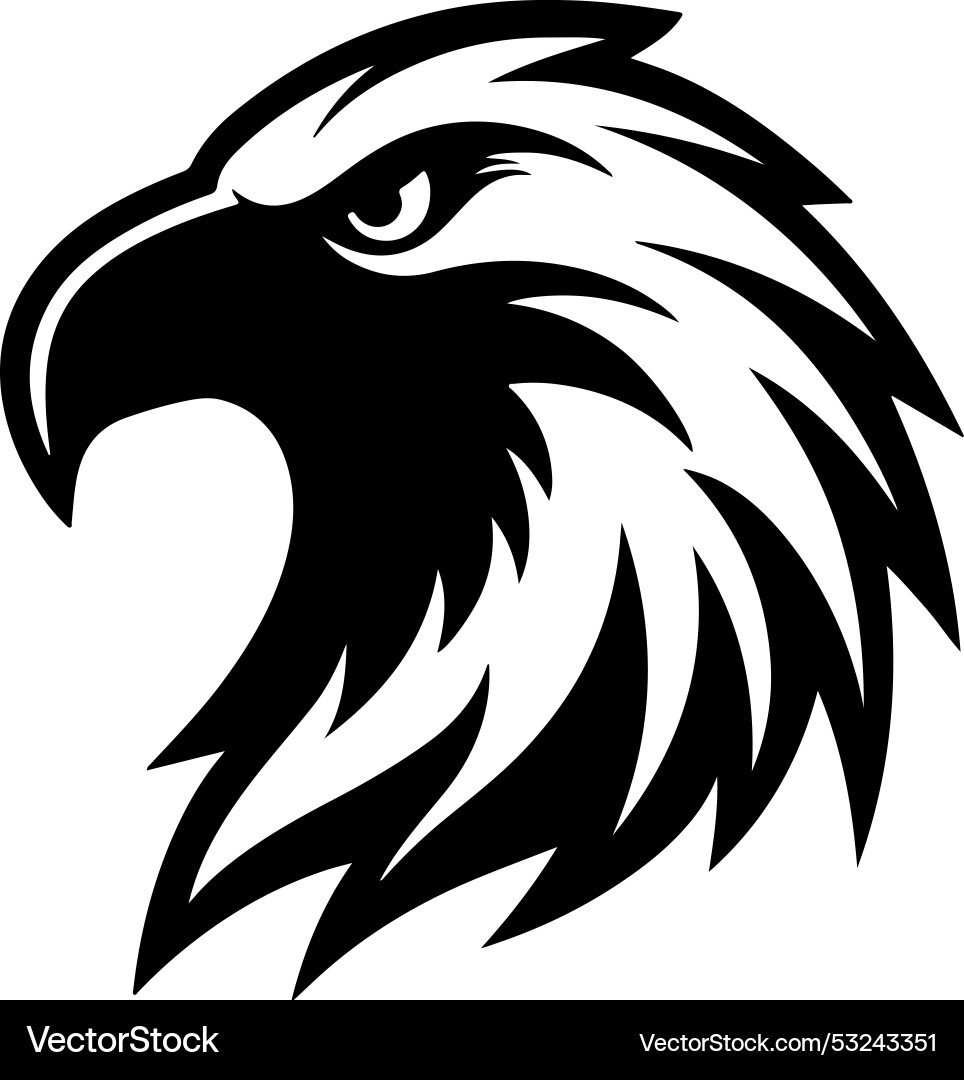 An eagles head Royalty Free Vector Image - VectorStock