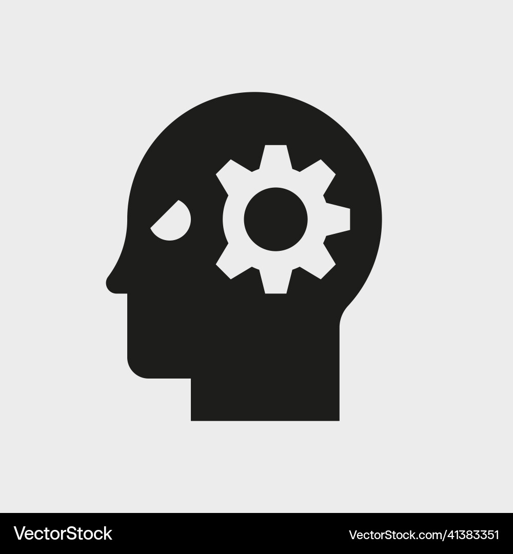 Android or robot simple icon pictogram Vector Image