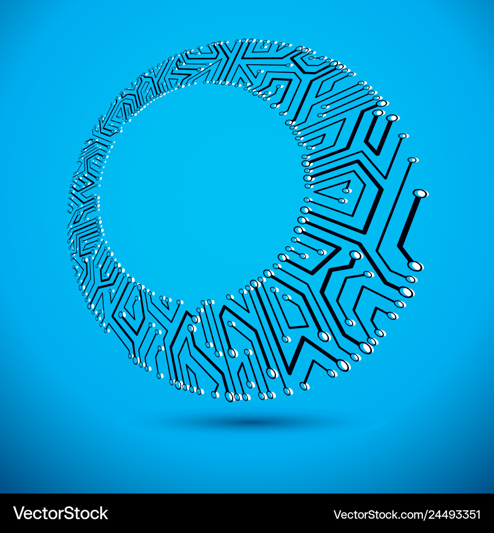 Circuit board digital technologies abstraction Circuit board digital technologies abstraction Vector Image