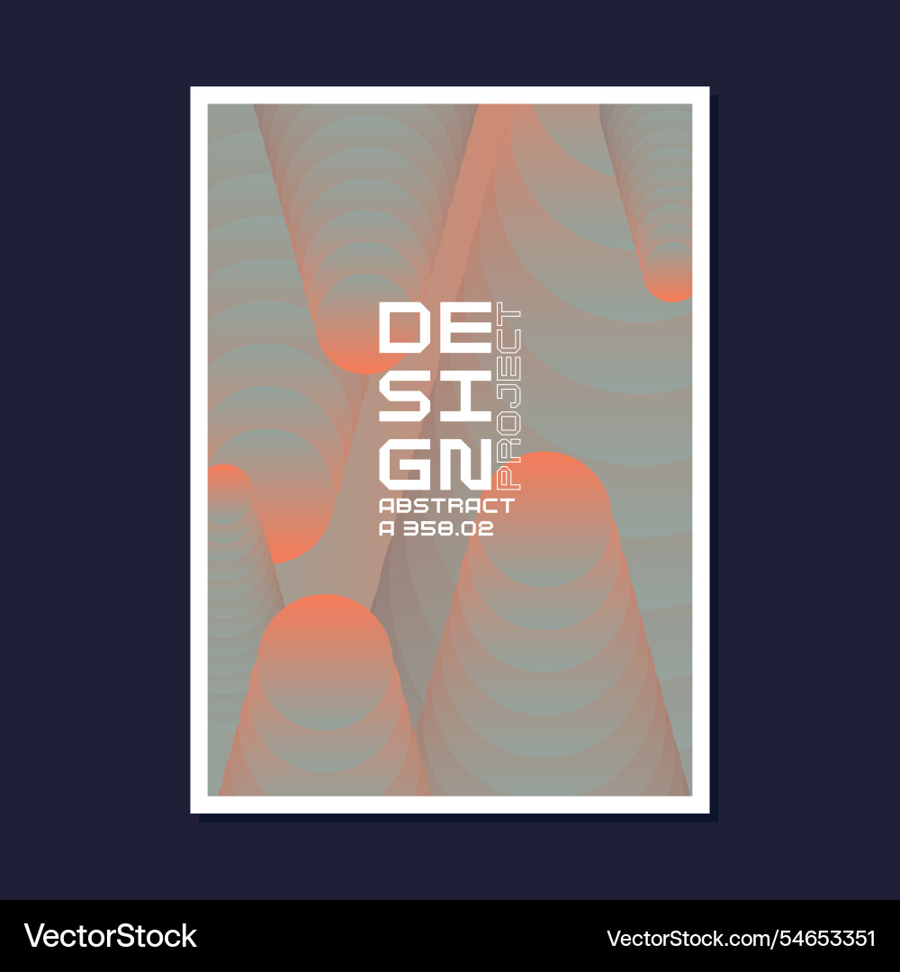 Composition with dynamic and geometric shapes Vector Image