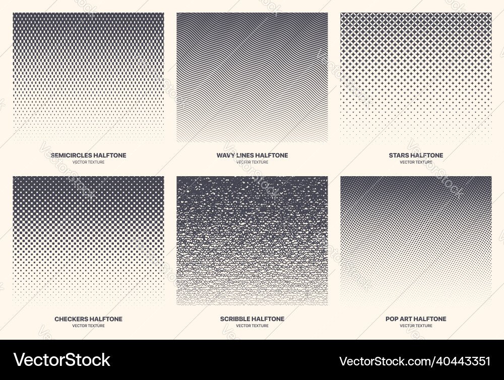 Different variations new halftone gradient Different variations new halftone gradient vector image