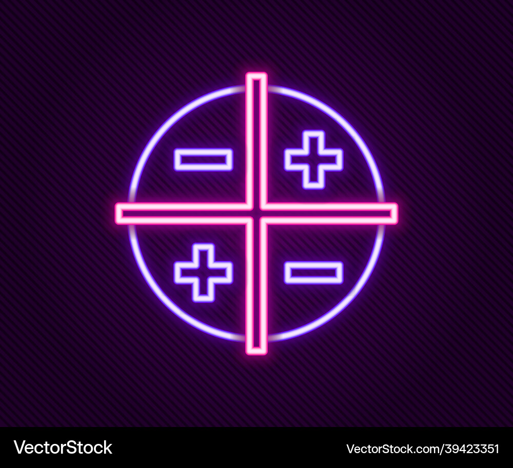 Glowing neon line xyz coordinate system icon Glowing neon line xyz coordinate system icon vector image