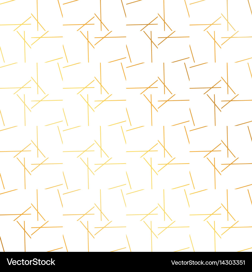 Golden abstract lines pattern background vector image