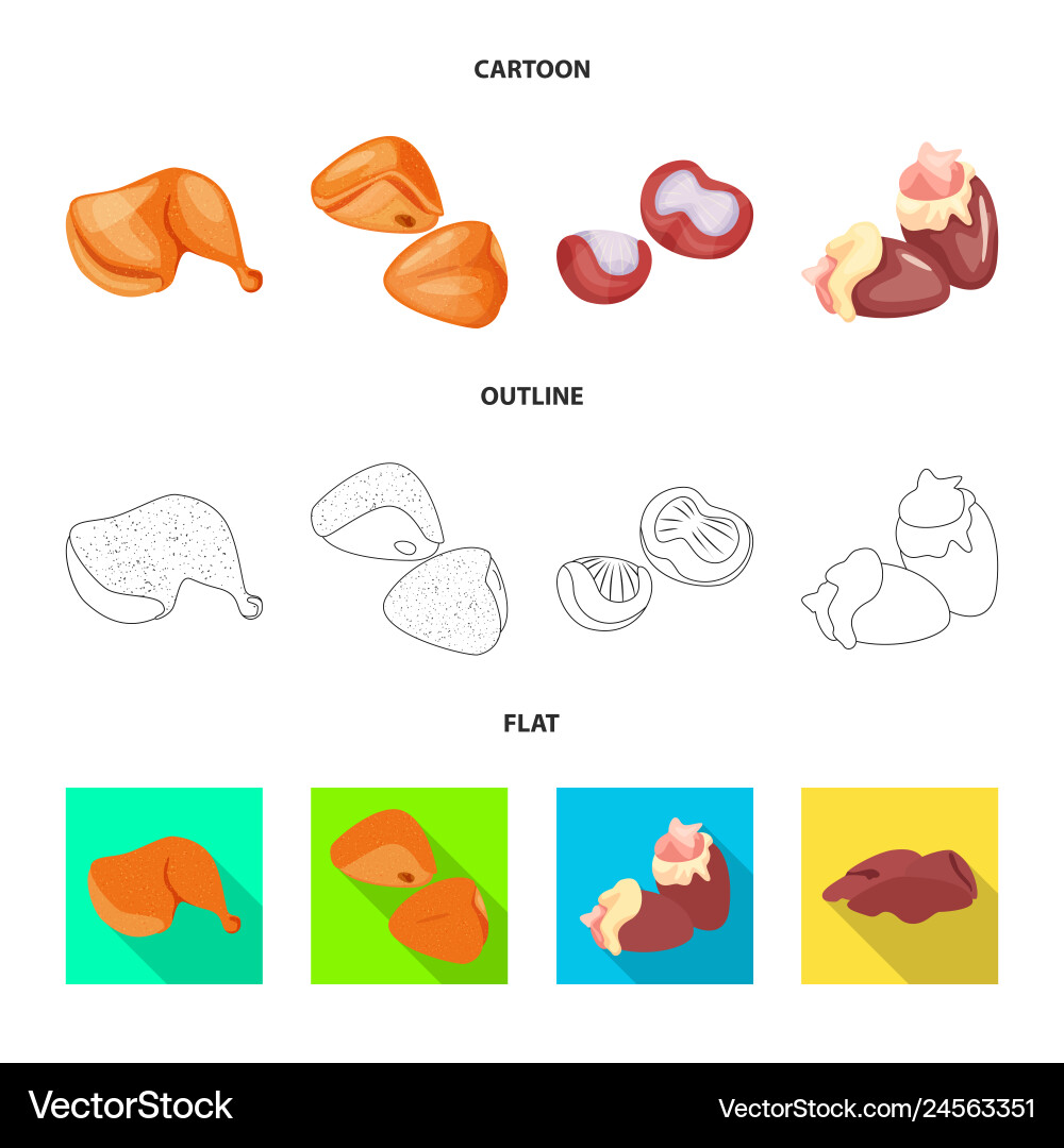 Isolated object of product and poultry logo Vector Image