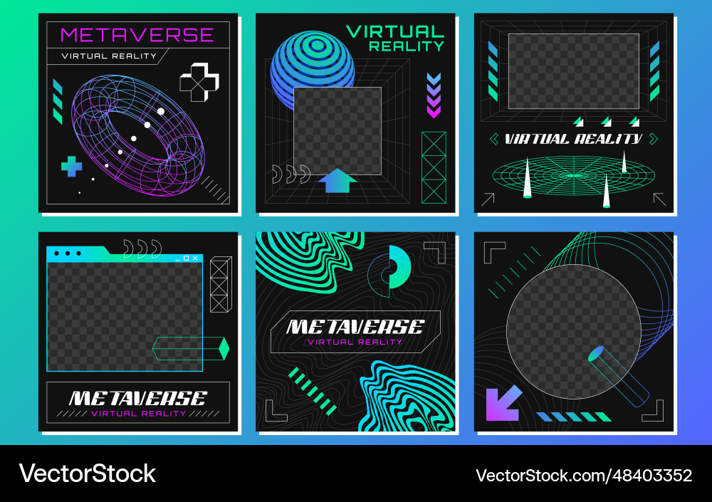 Abstract 3d wireframe geometry objects from line Vector Image