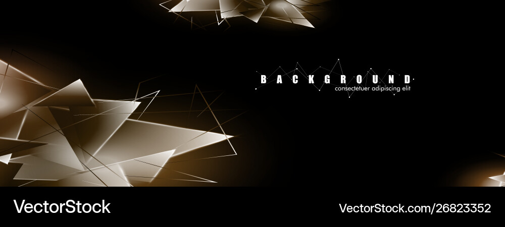 Abstract background with glowing triangles Abstract background with glowing triangles vector image
