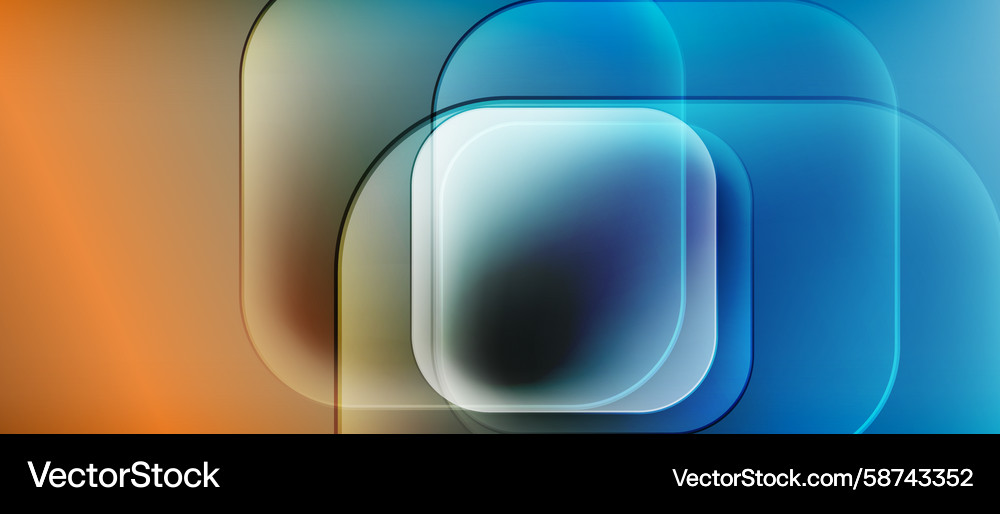 Abstract composition featuring overlapping Vector Image