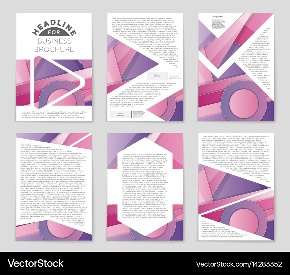 Abstract layout background set for art Vector Image