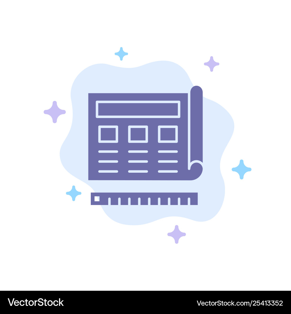 Blueprint blue print website web icon Blueprint blue print website web icon Vector Image