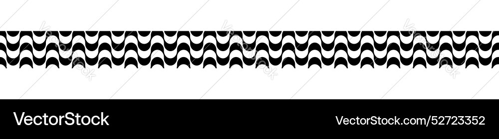 Border with copacabana sidewalk pattern print Border with copacabana sidewalk pattern print vector image