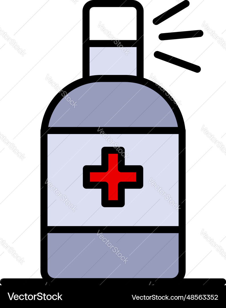 Cosmetic bottle antiseptic or sanitizer spray Cosmetic bottle antiseptic or sanitizer spray vector image