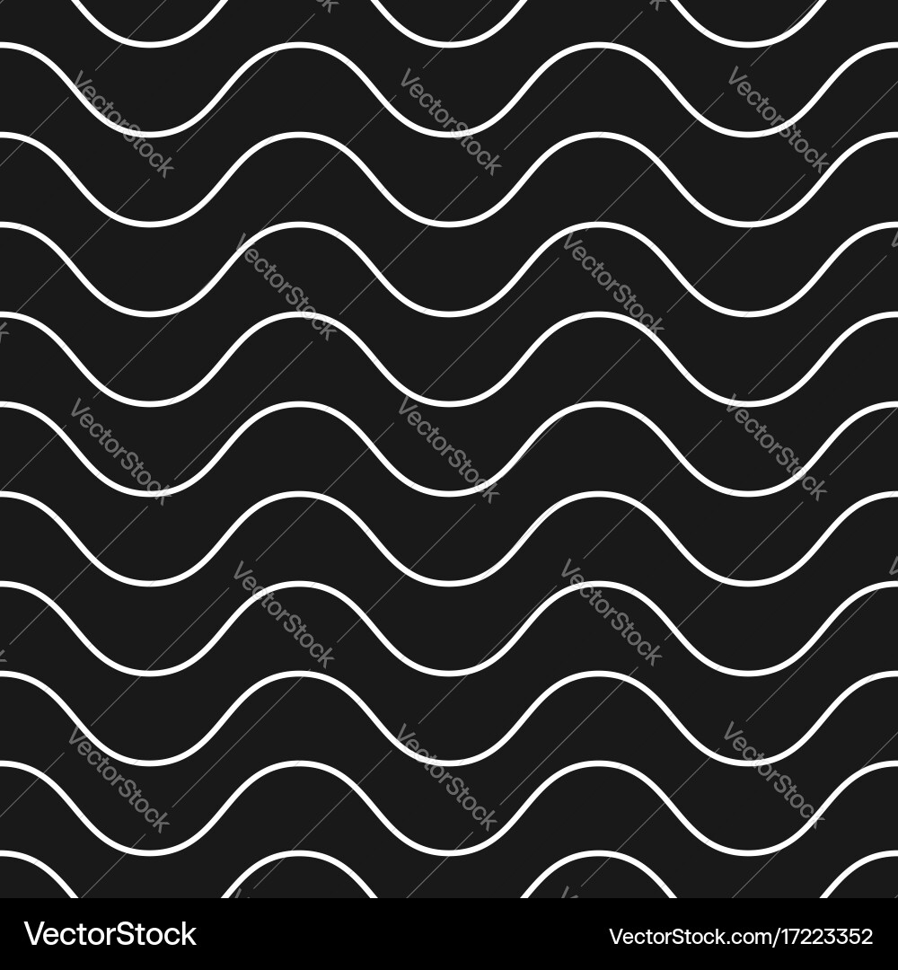 Delicate Wavy Lines Pattern vector image