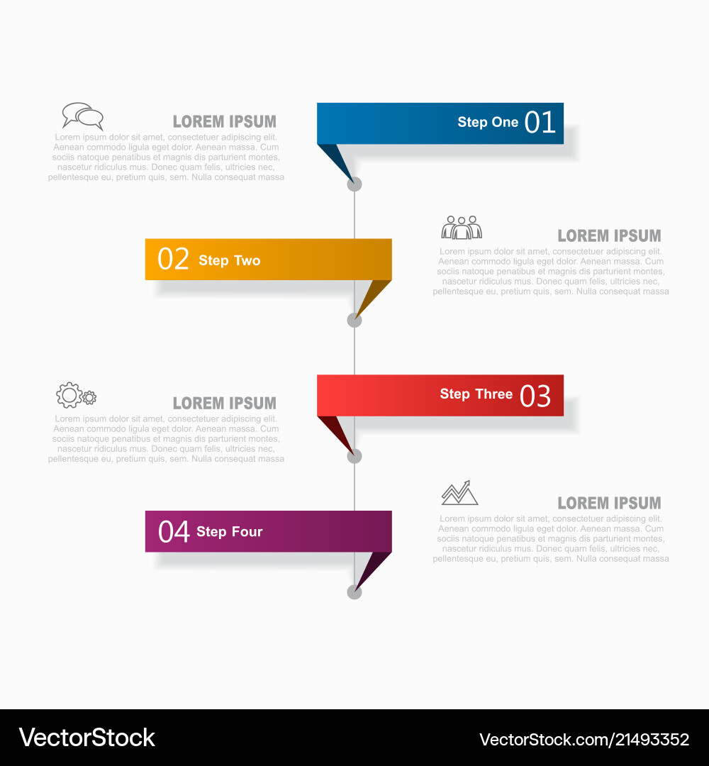 Infografische Designvorlage mit Platz für Ihre Infografische Designvorlage mit Platz für Ihre vektorbild