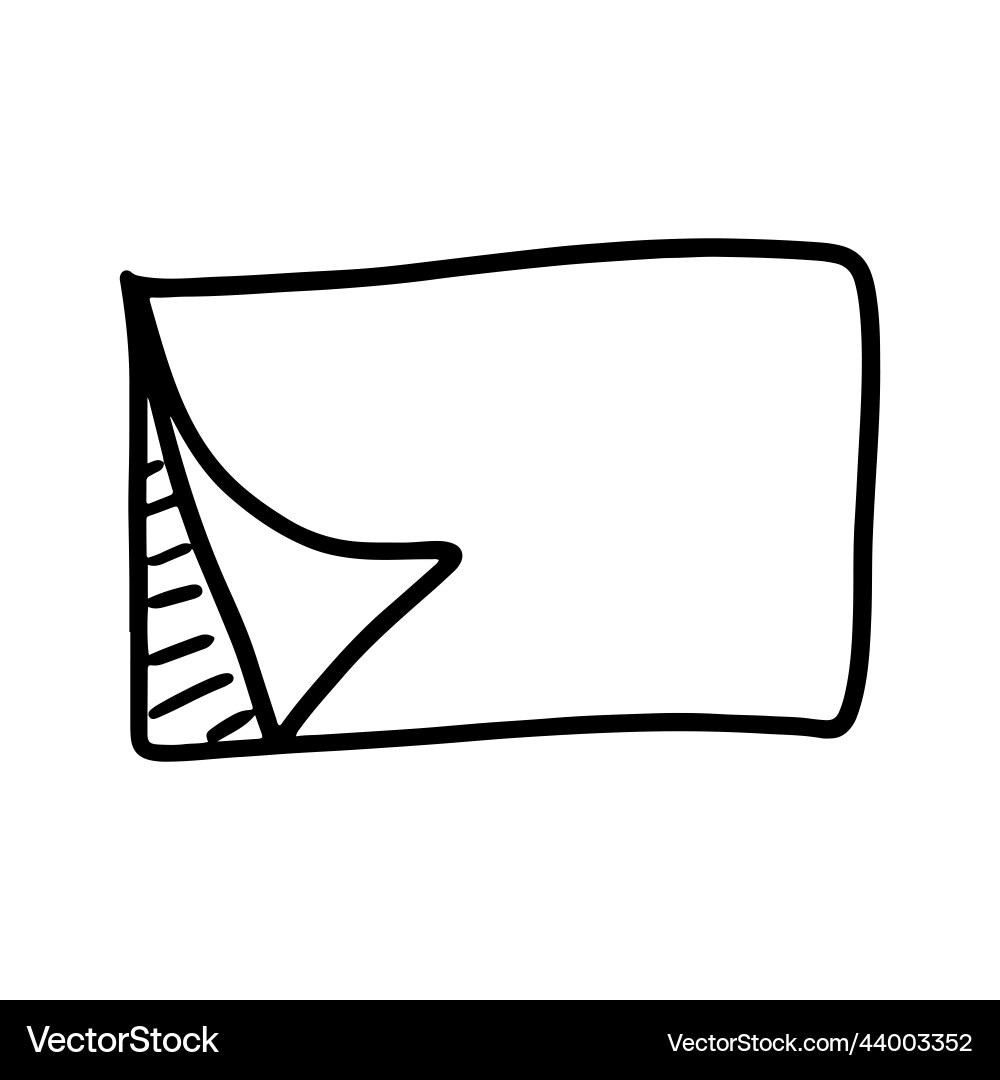 Rectangular hand drawn frame doodle in linear Rectangular hand drawn frame doodle in linear vector image