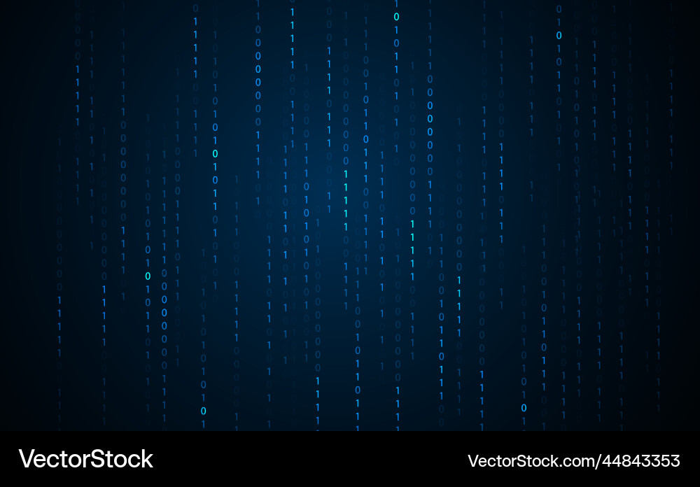 Abstract binary number system concept network Abstract binary number system concept network vector image
